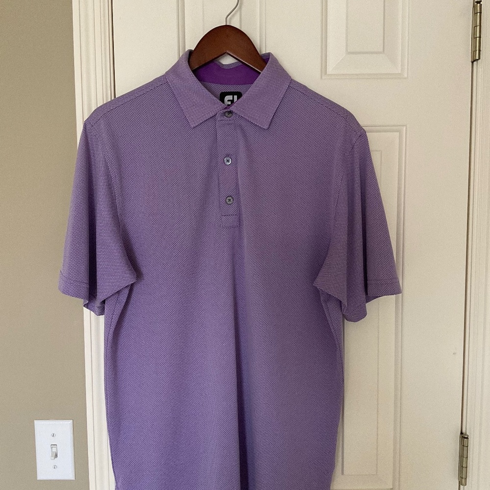 FootJoy Golf Shirt Polo - M - Lilac